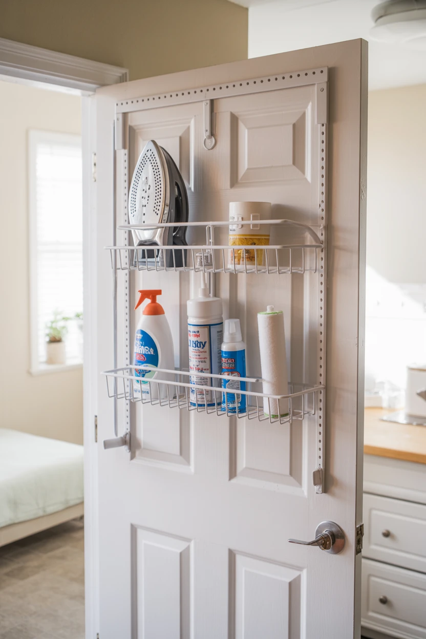 Mount a Behind-the-Door Storage Rack