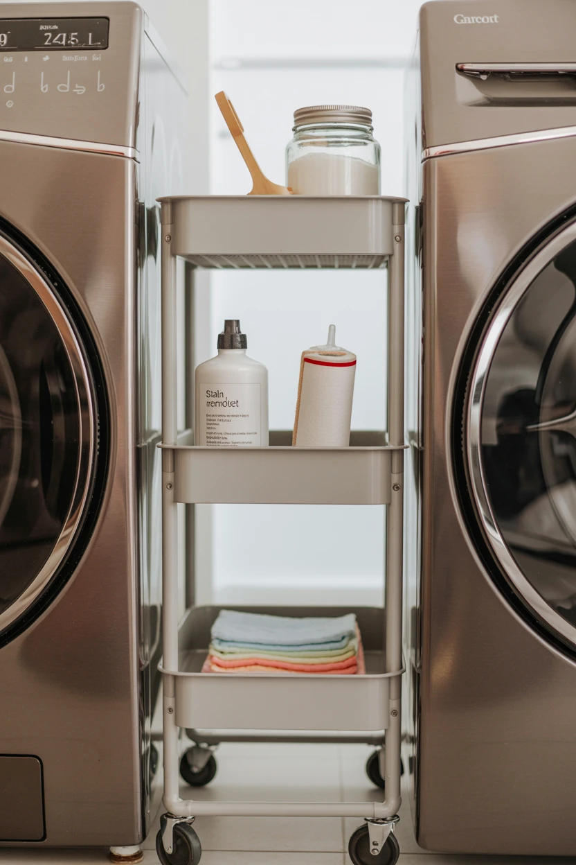 Use a Slim Rolling Cart for the Gap