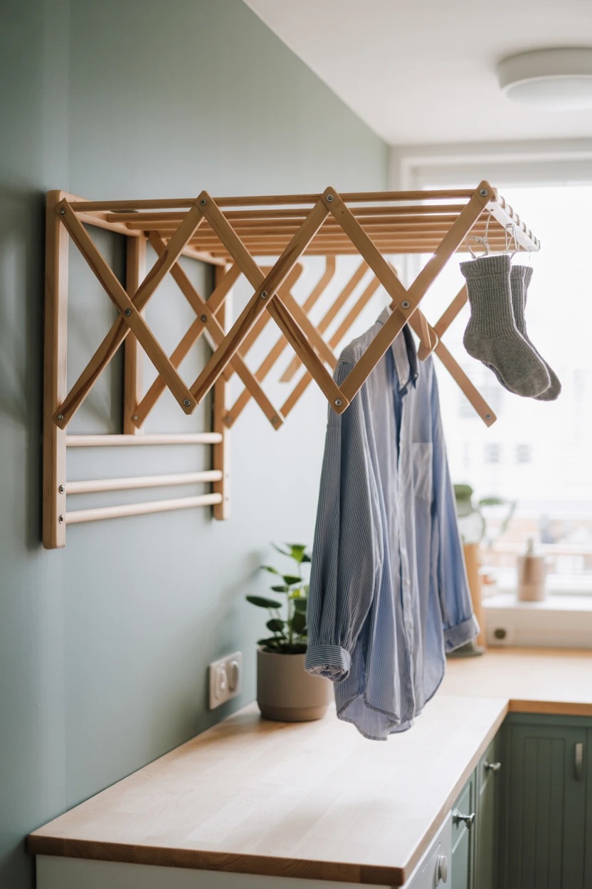 Mount a Wall-Mounted Retractable Drying Rack