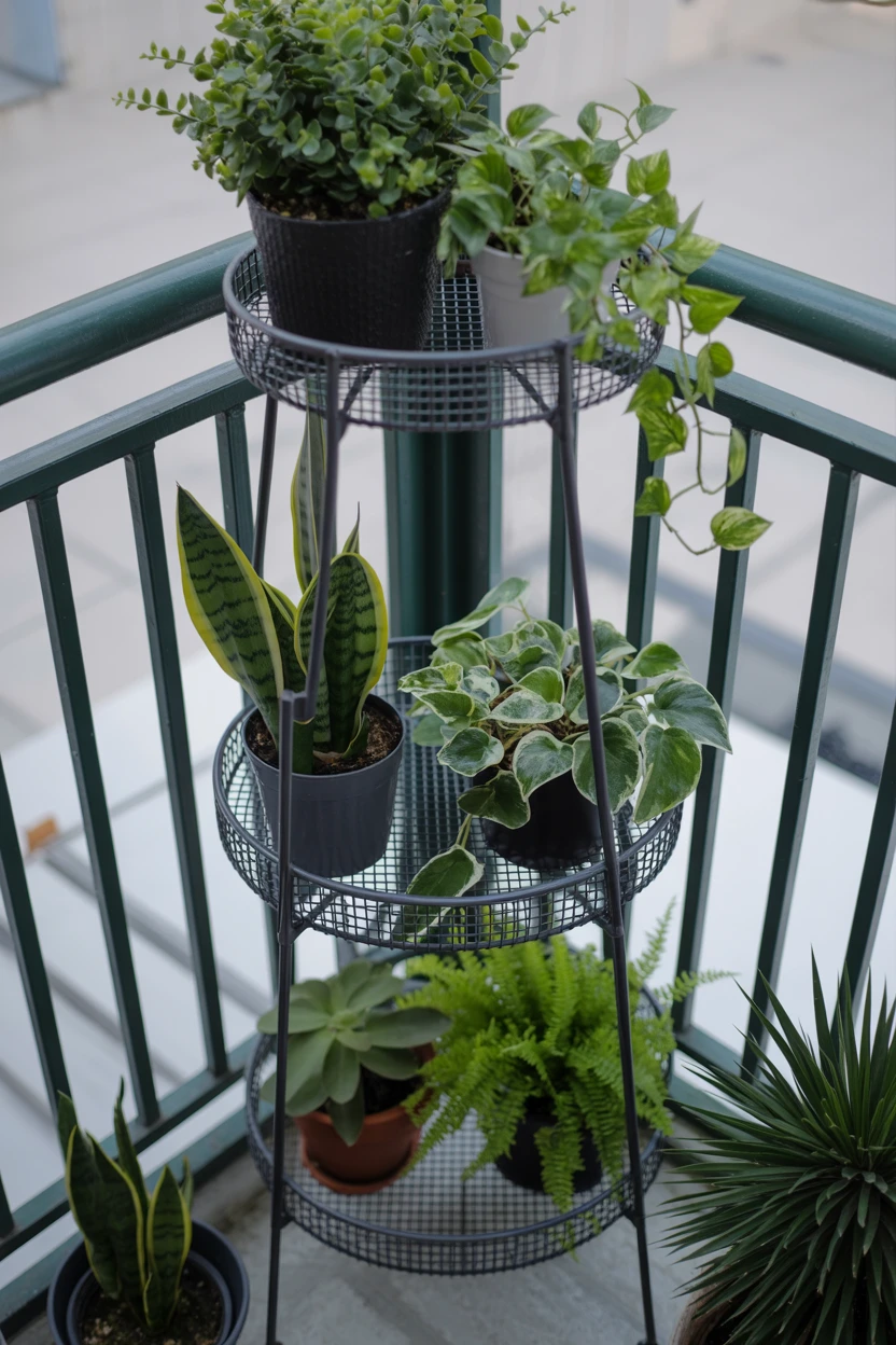 Use a Tiered Plant Stand