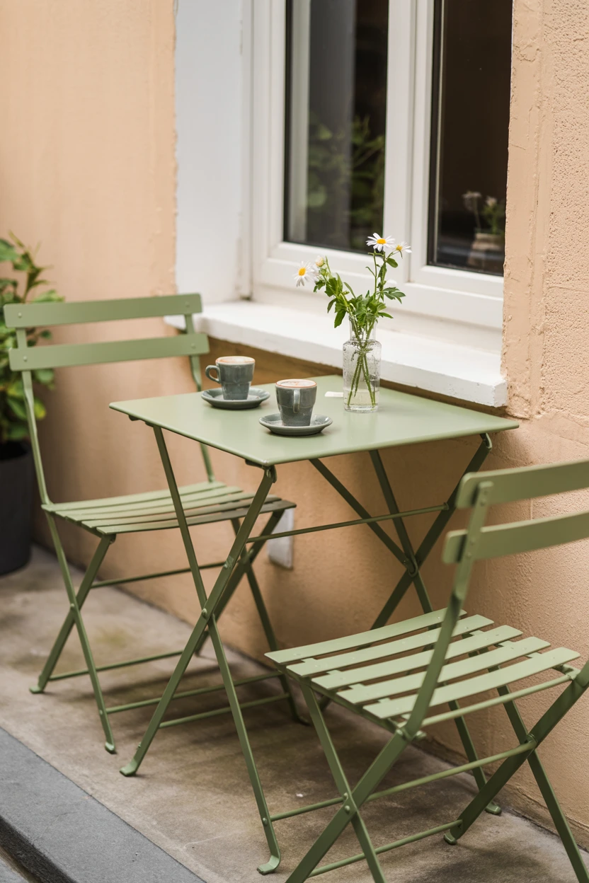 Opt for a Foldable Bistro Set