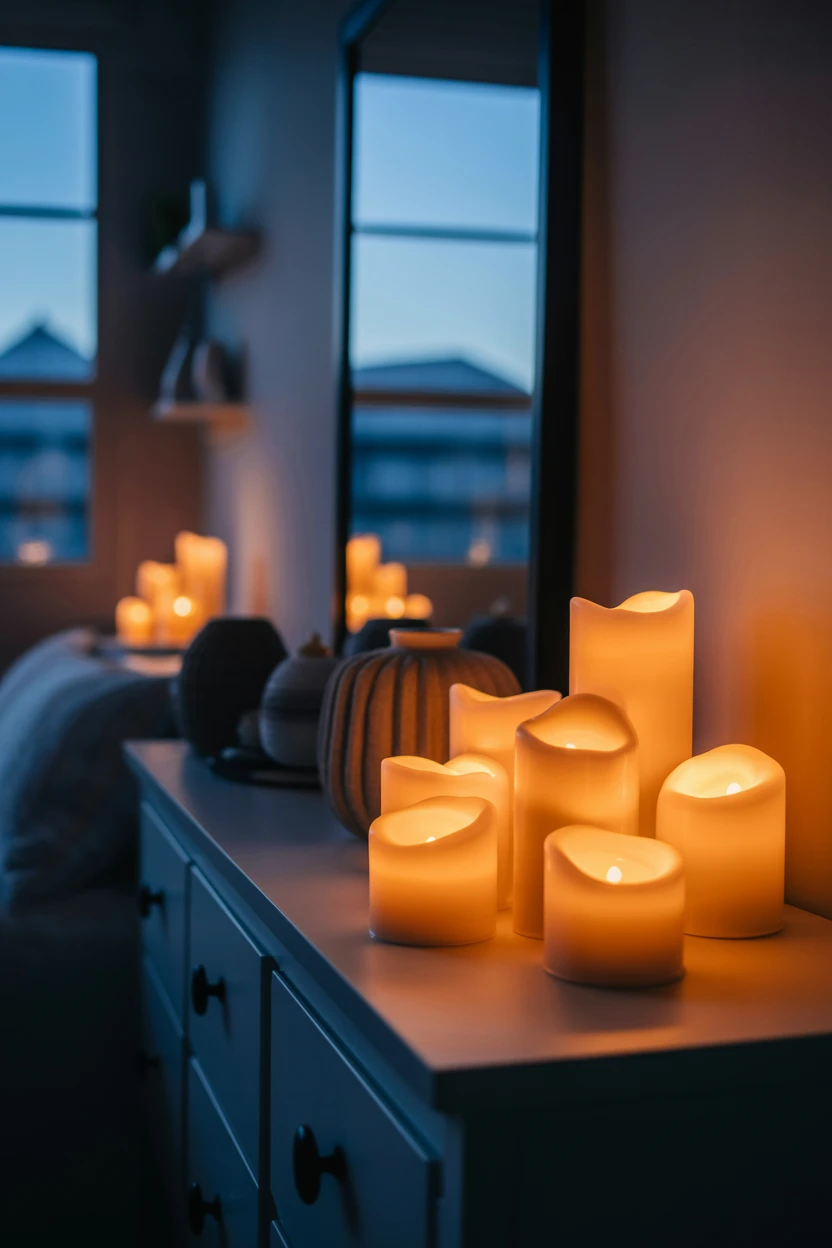 Create a Soft Glow with Flameless LED Candles on Timers