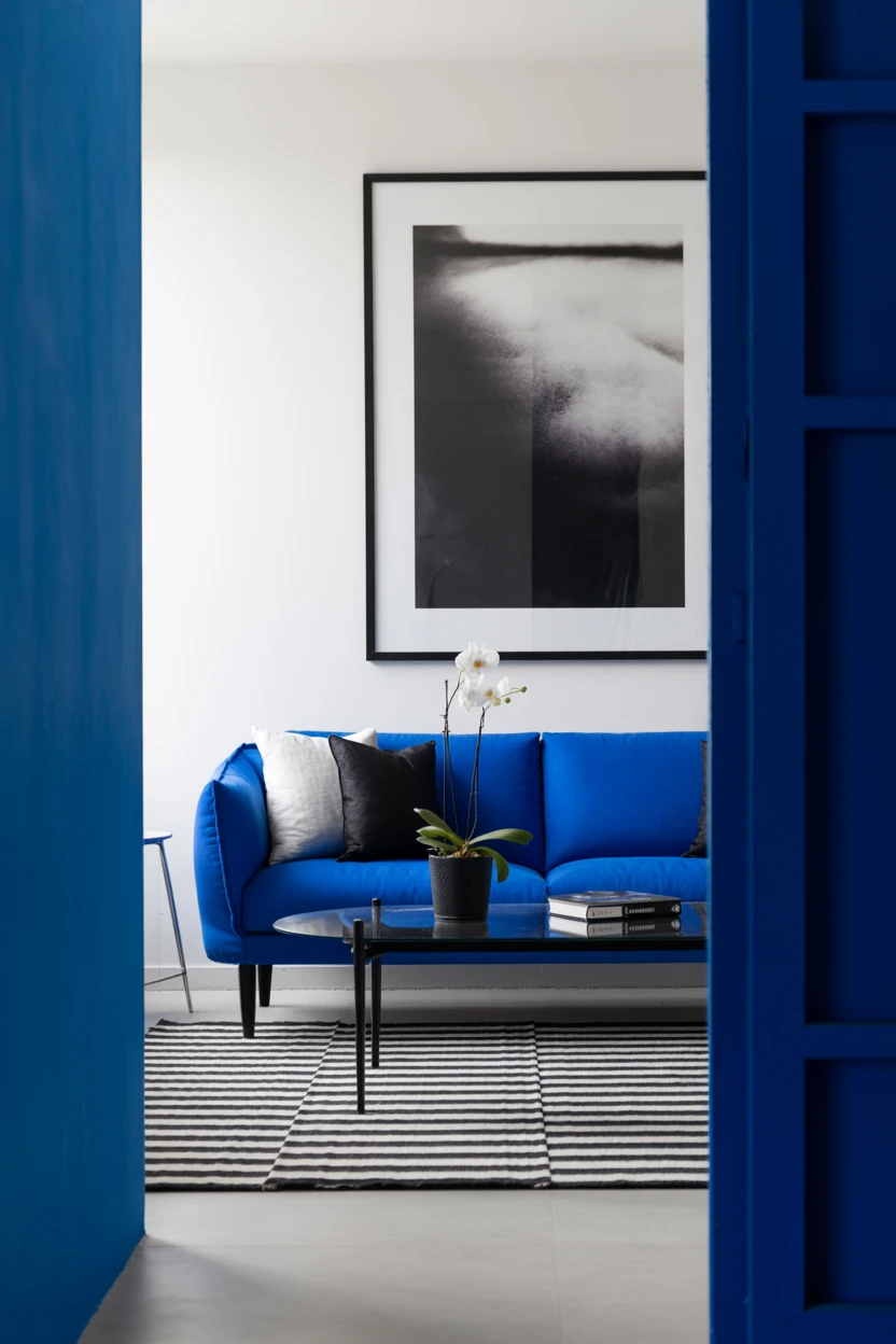 Create High Contrast with Black and White Decor