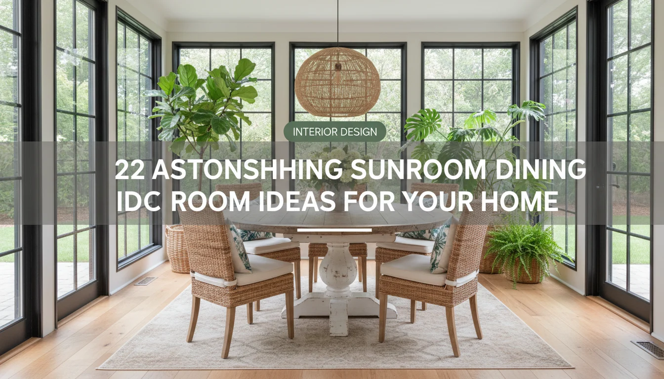 22 Astonishing Sunroom Dining Room Ideas for Your Home