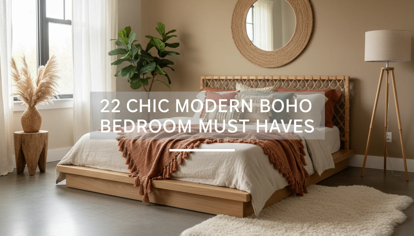 22 Chic Modern Boho Bedroom Must Haves