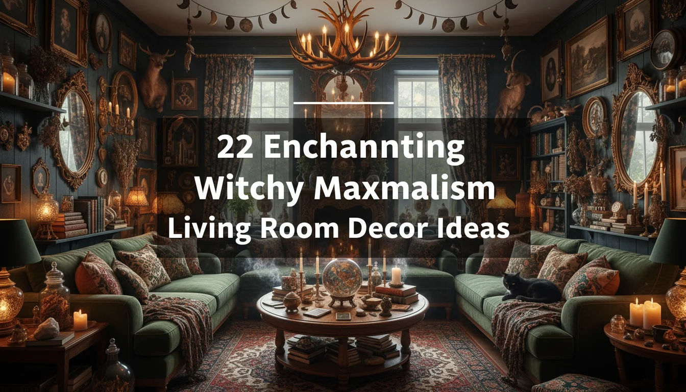 22 Enchanting Witchy Maximalism Living Room Decor Ideas