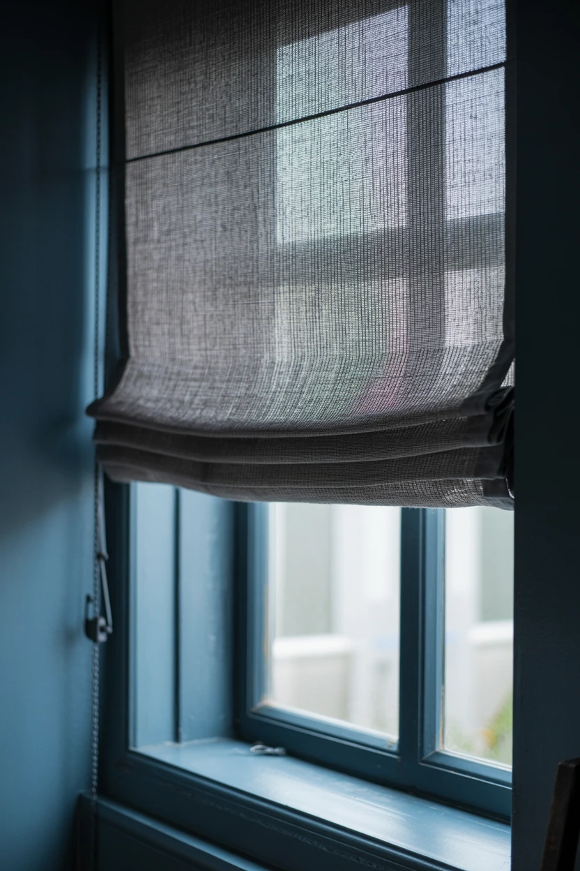 Textured Linen Roman Blinds