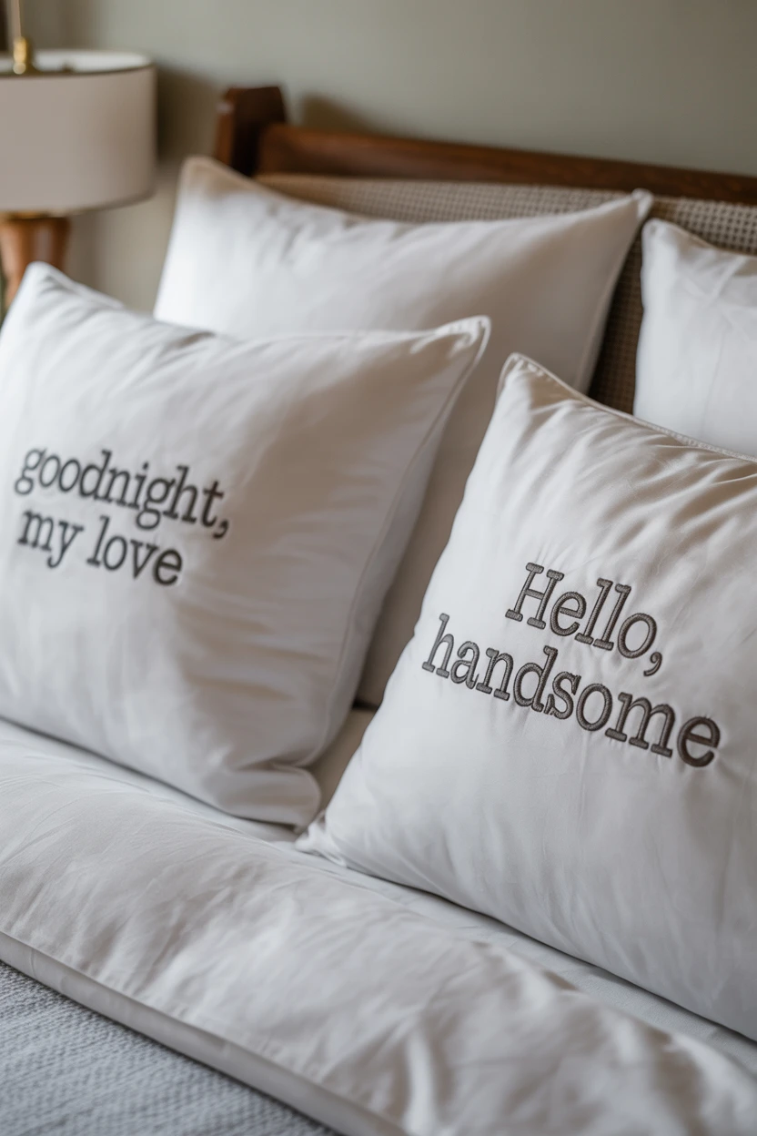 Personalized Pillowcases with a Message