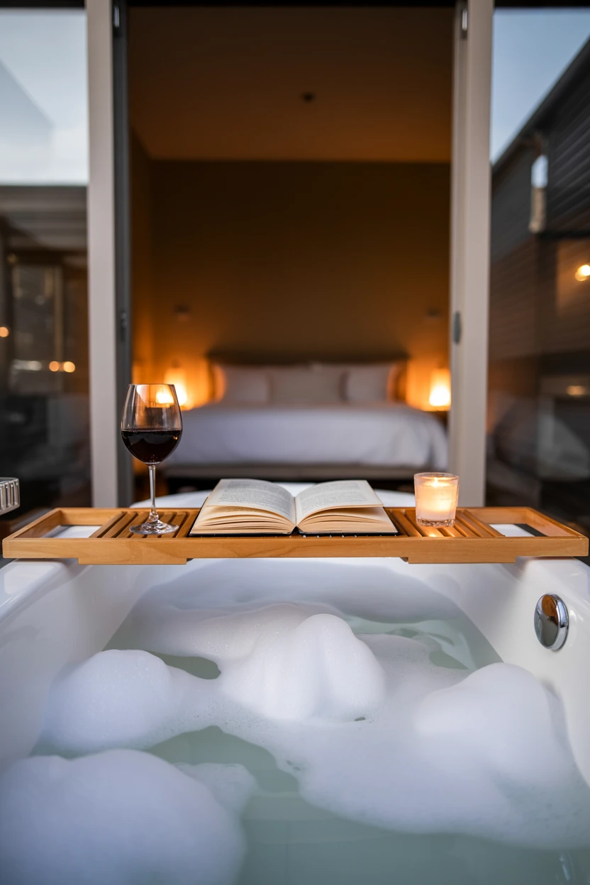 A Warm Bubble Bath Waiting