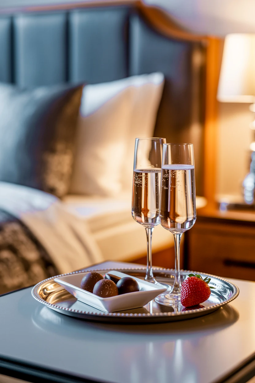 A Simple Champagne and Truffles Station