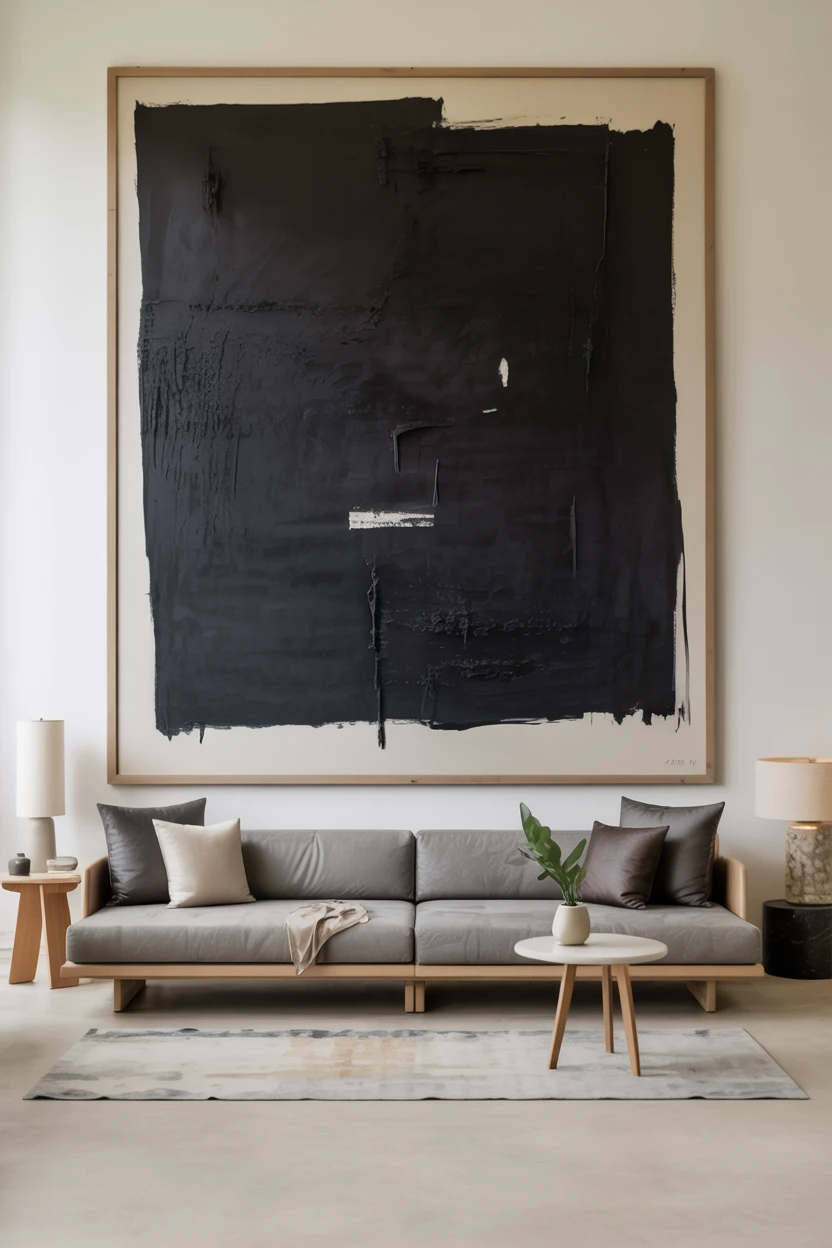 A Single Piece of Large-Scale Black Art