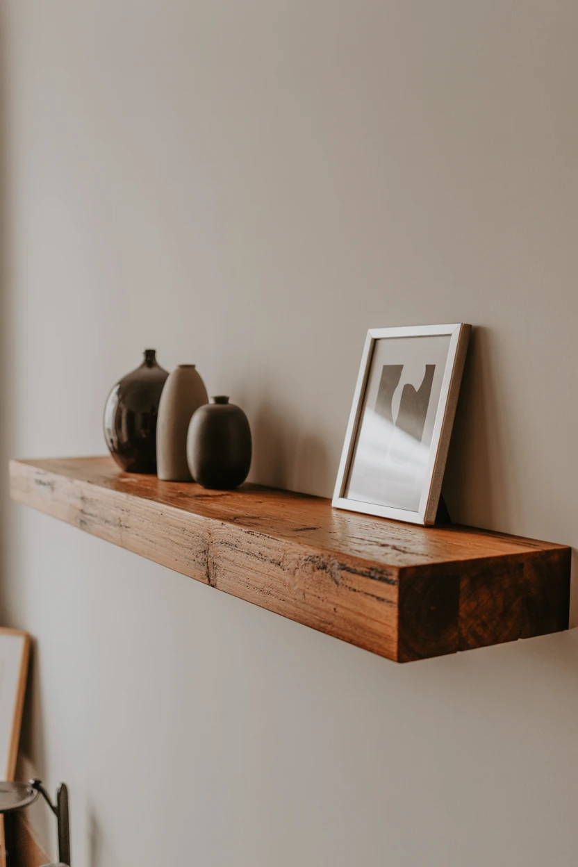 Mount a Reclaimed Wood Floating Shelf as a Mantel