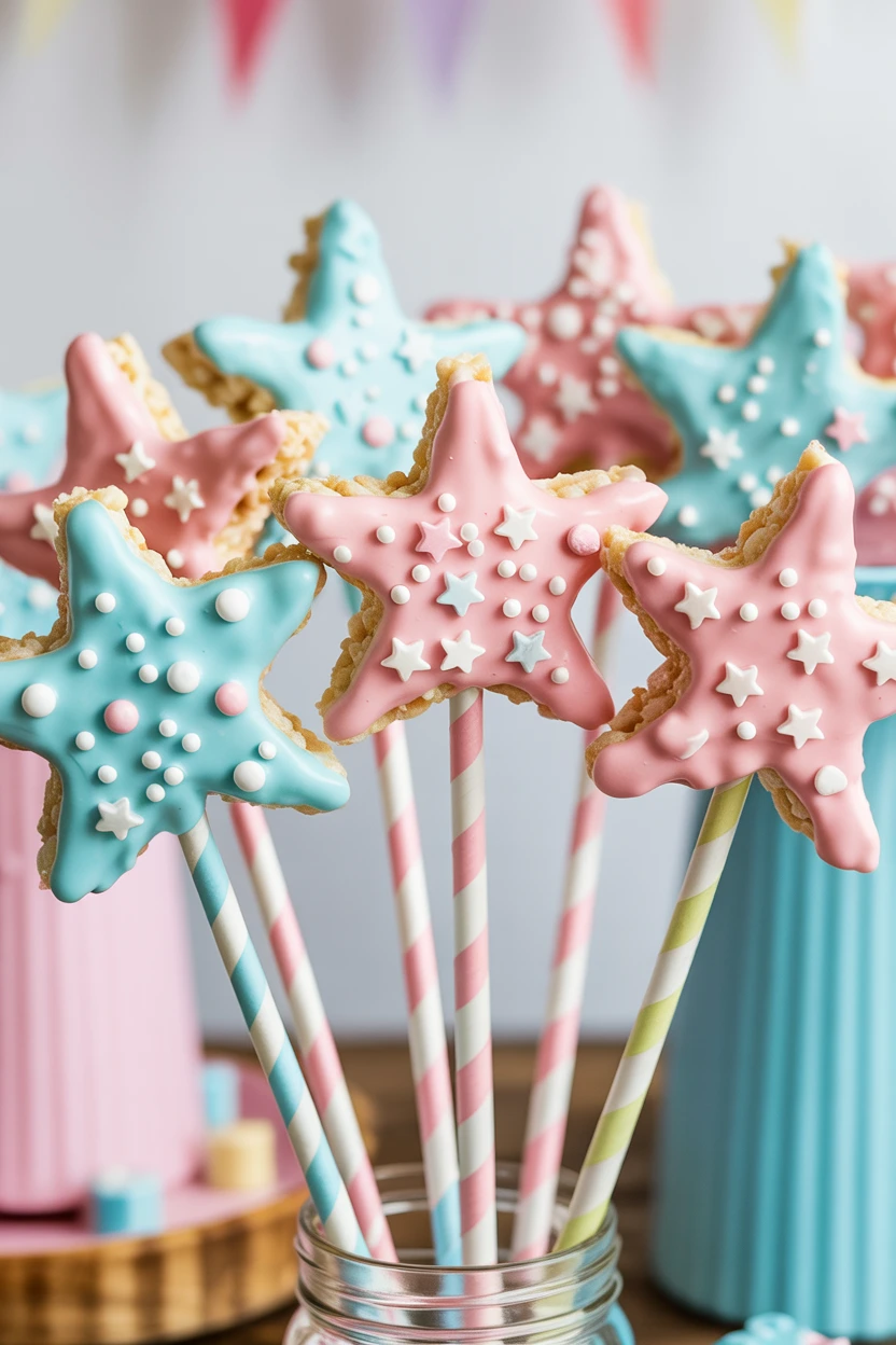 Make Pastel-Dipped Rice Krispie Treat Wands