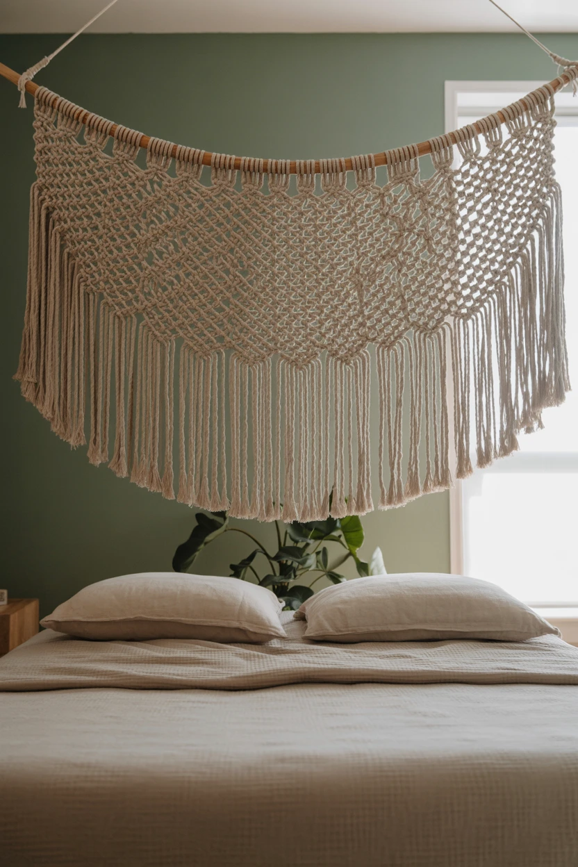 Hang a Macrame Wall Hanging