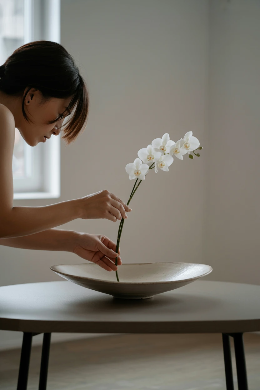 Add an Ikebana Flower Arrangement