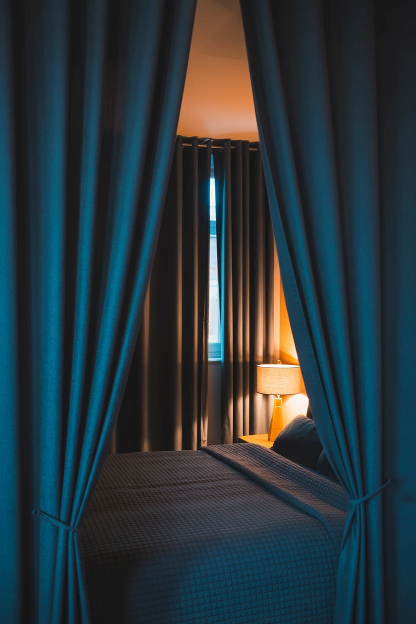 Install Blackout or Room-Darkening Curtains