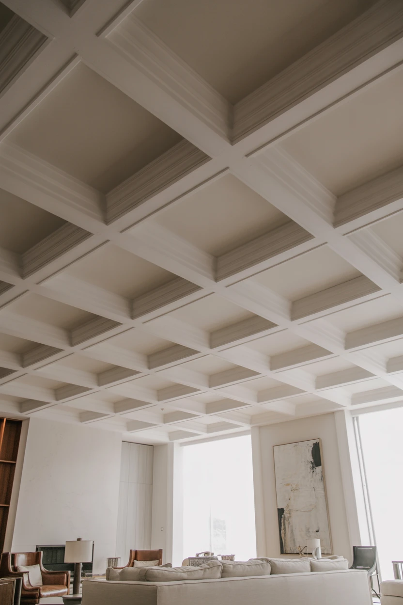 Create a Geometric Coffered Ceiling with Clean Lines