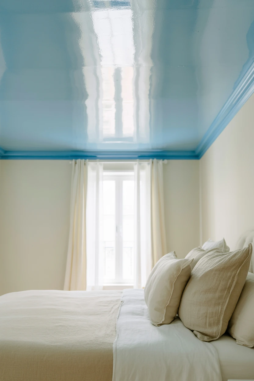 Use High-Gloss Paint in a Pale Color for Light Reflection