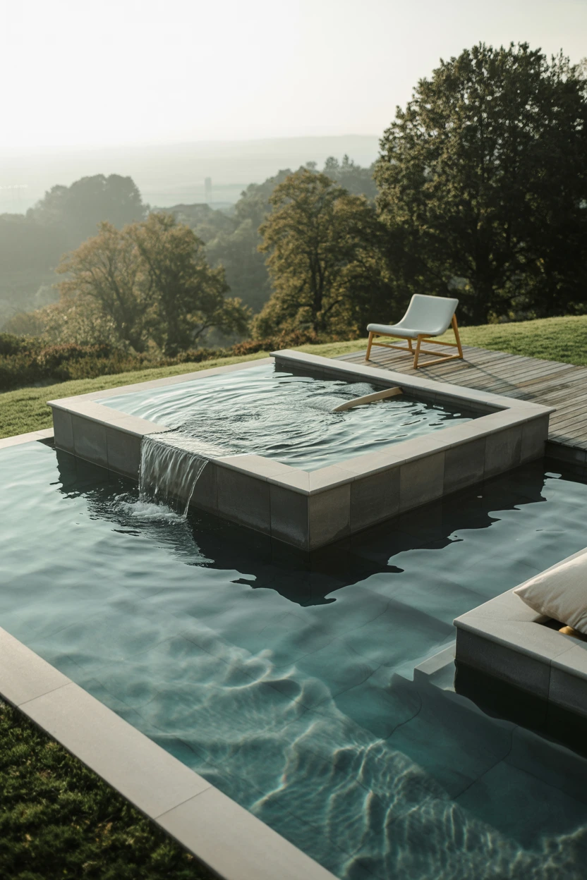 The Infinity-Edge Pool on a Sloped Yard
