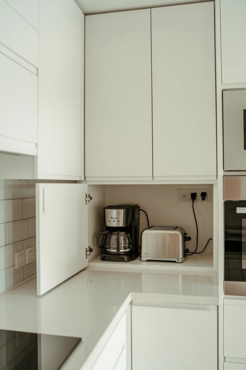 Design a Concealed Appliance Garage for Clutter-Free Counters