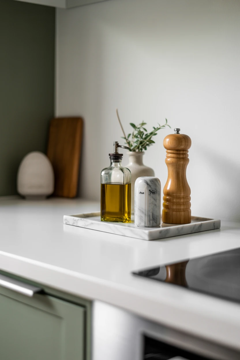Keep Counter Styling Minimalist and Intentional