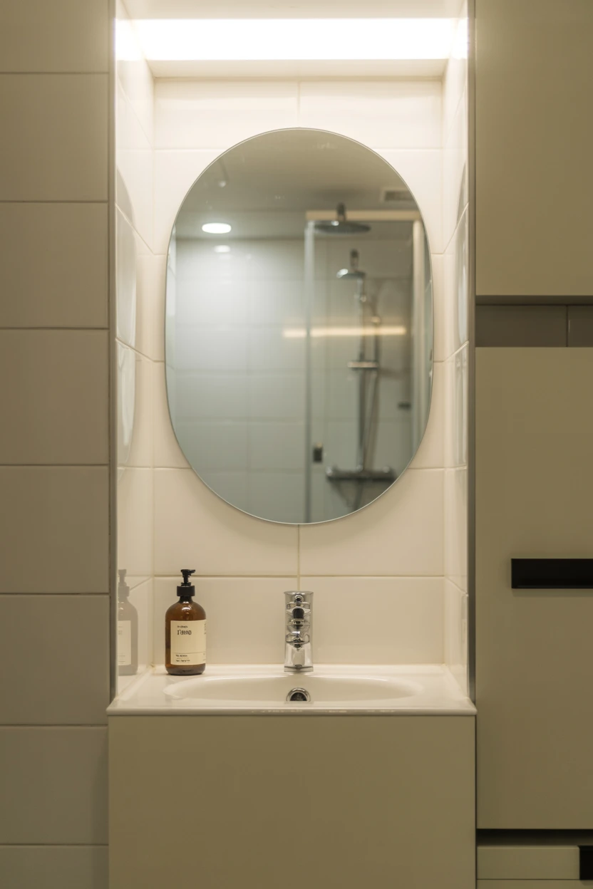 Strategic Use of a Large Mirror