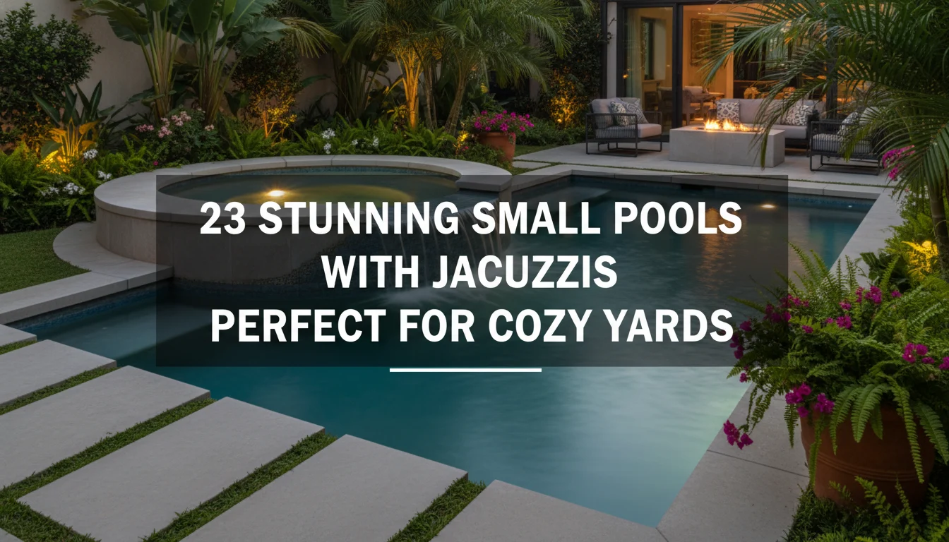 23 Stunning Small Pools With Jacuzzis Perfect for Cozy Yards