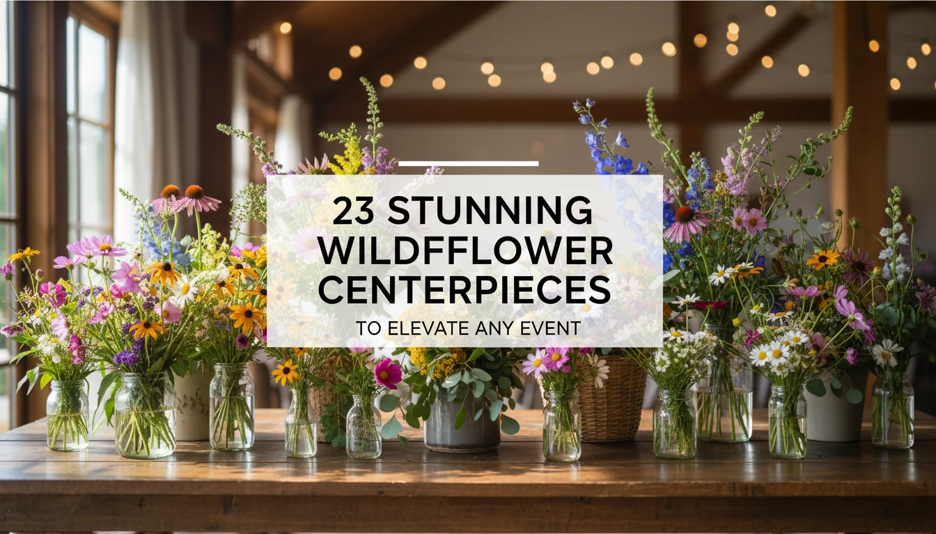 23 Stunning Wildflower Centerpieces to Elevate Any Event