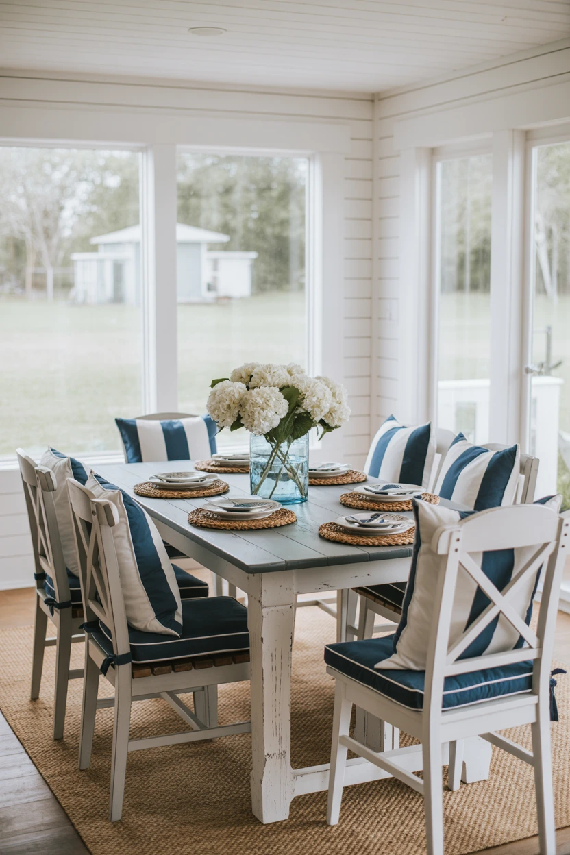 Go for a Coastal Vibe with Blues and Whites