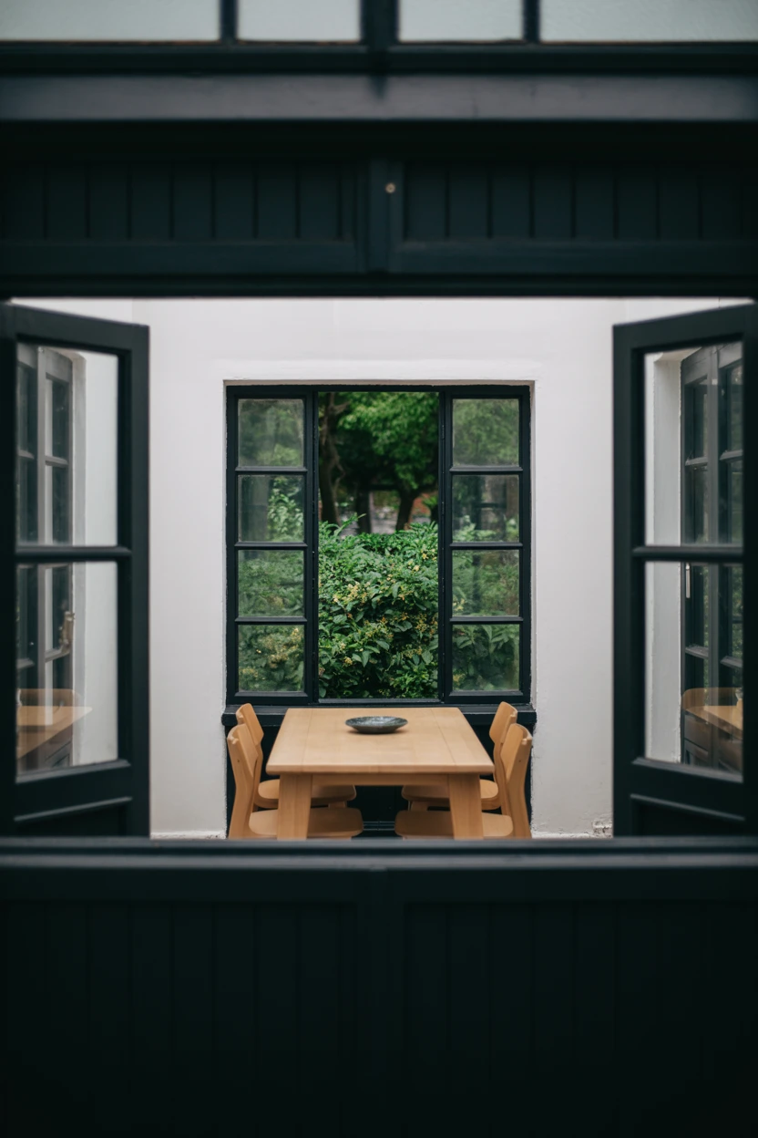 Frame the View with Dark Window Trim