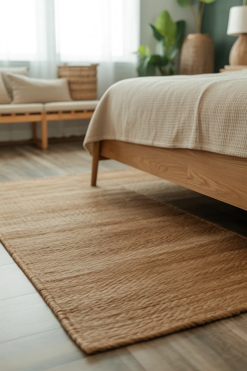 A Large Jute or Sisal Area Rug