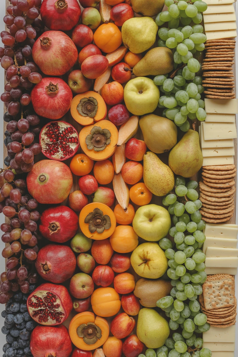 A Gradient of Fall-Colored Fruits