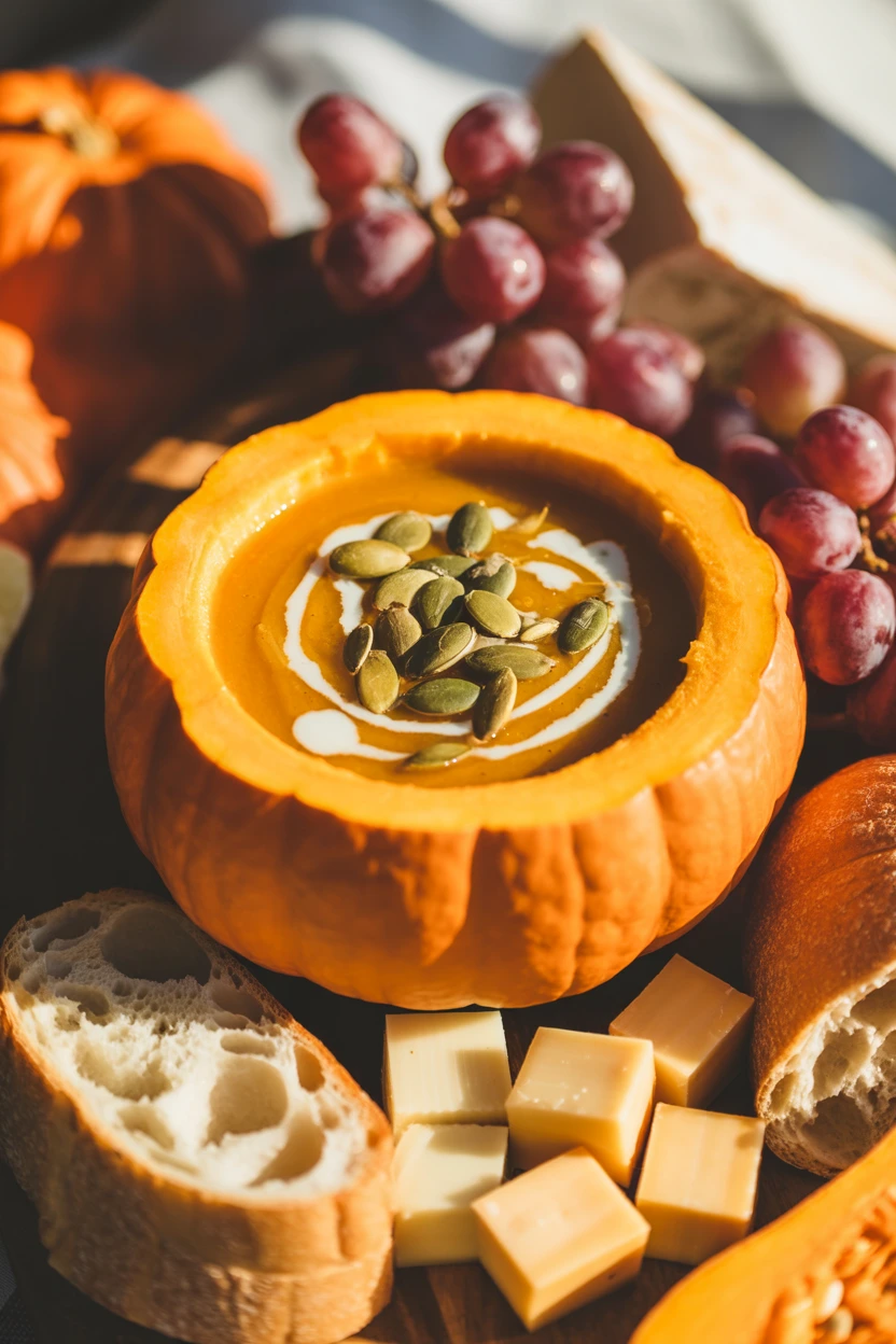 The Mini Pumpkin Soup Bowl Surprise