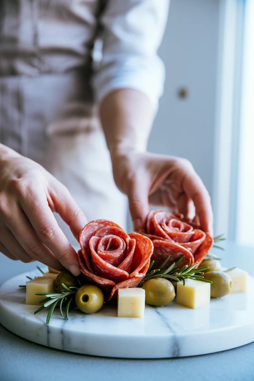 Crafting Salami Roses for a Touch of Elegance