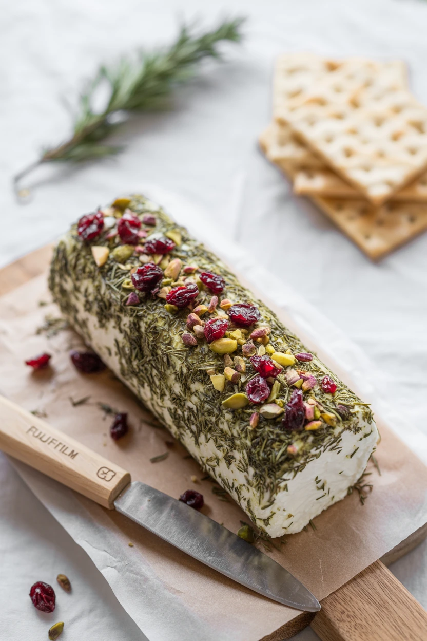 The Savory Herb & Goat Cheese Log
