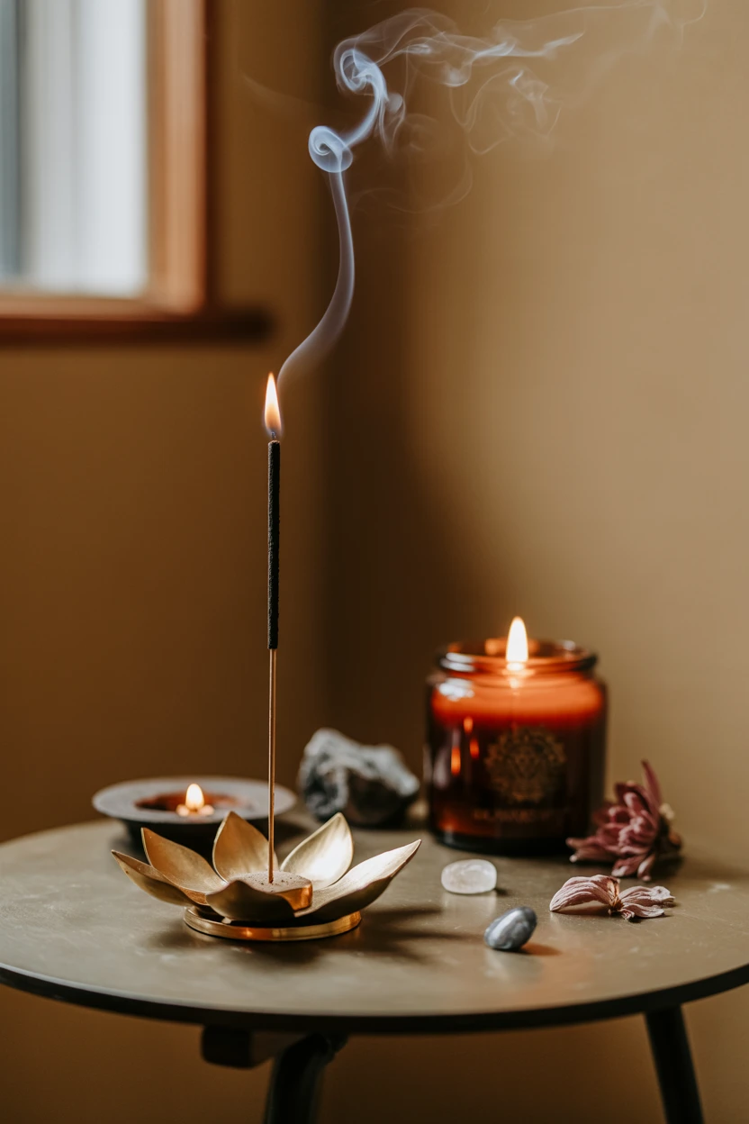 Incorporate the Scent-scape with Incense and Candles
