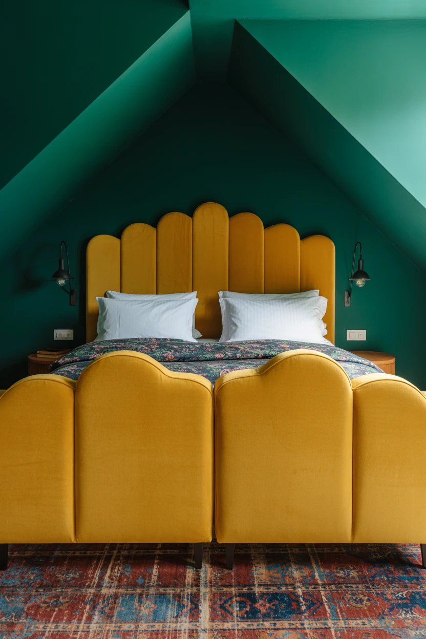 Jewel-Toned Guest Bedroom