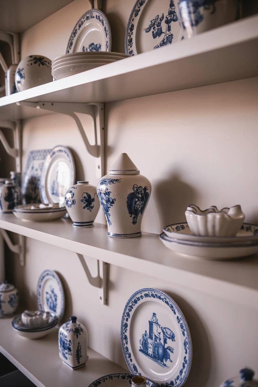 Displaying Classic Delftware Pottery