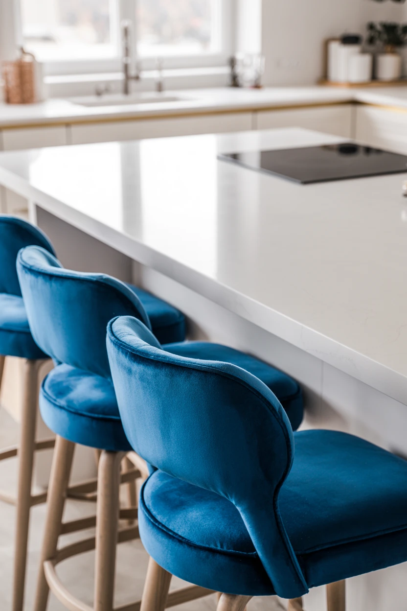 Royal Blue Bar Stools