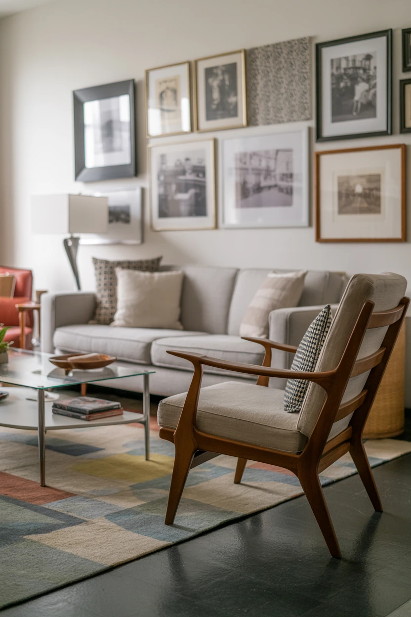 Mix Modern and Vintage Furniture