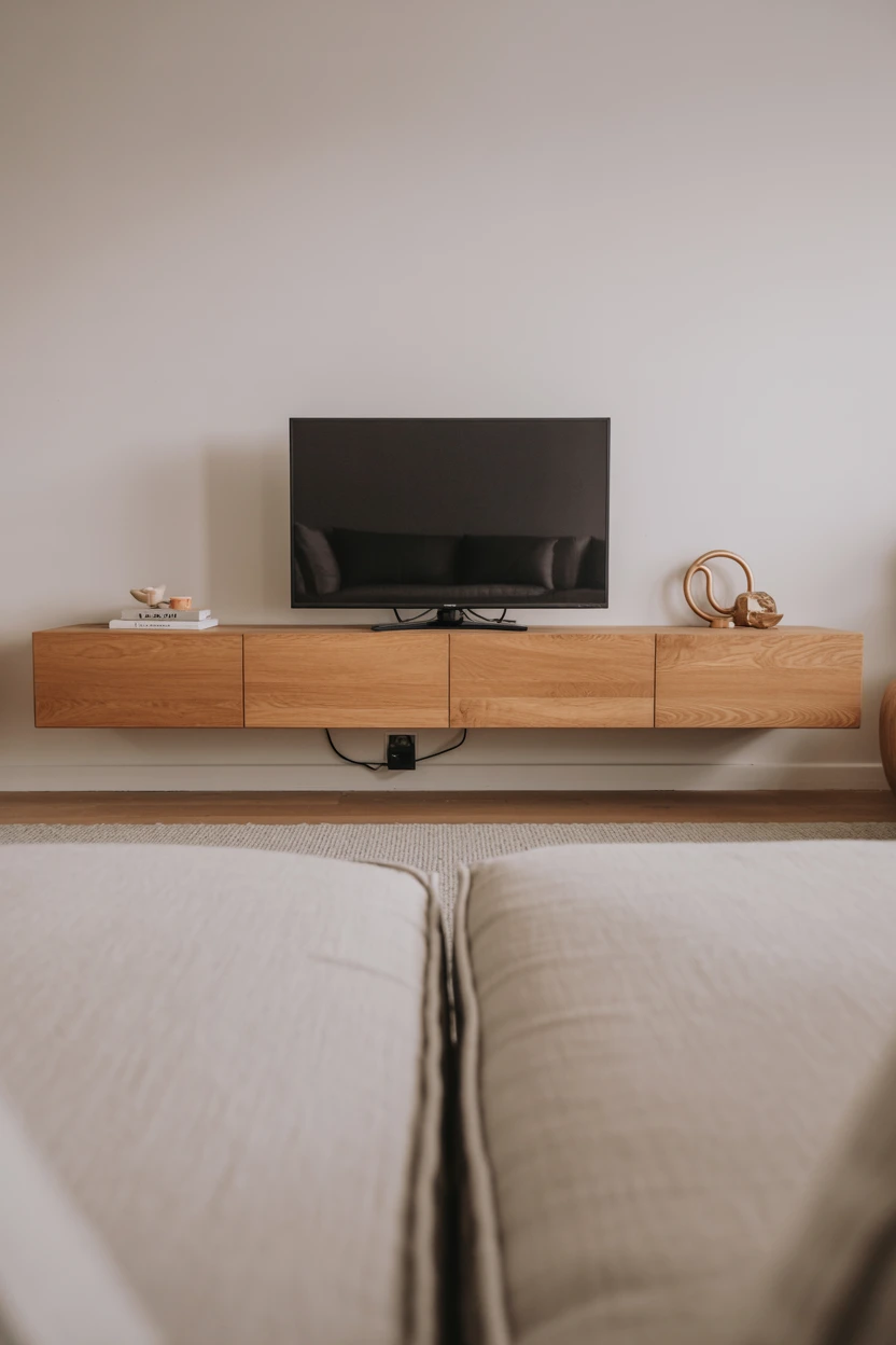 Opt for a Floating Media Console