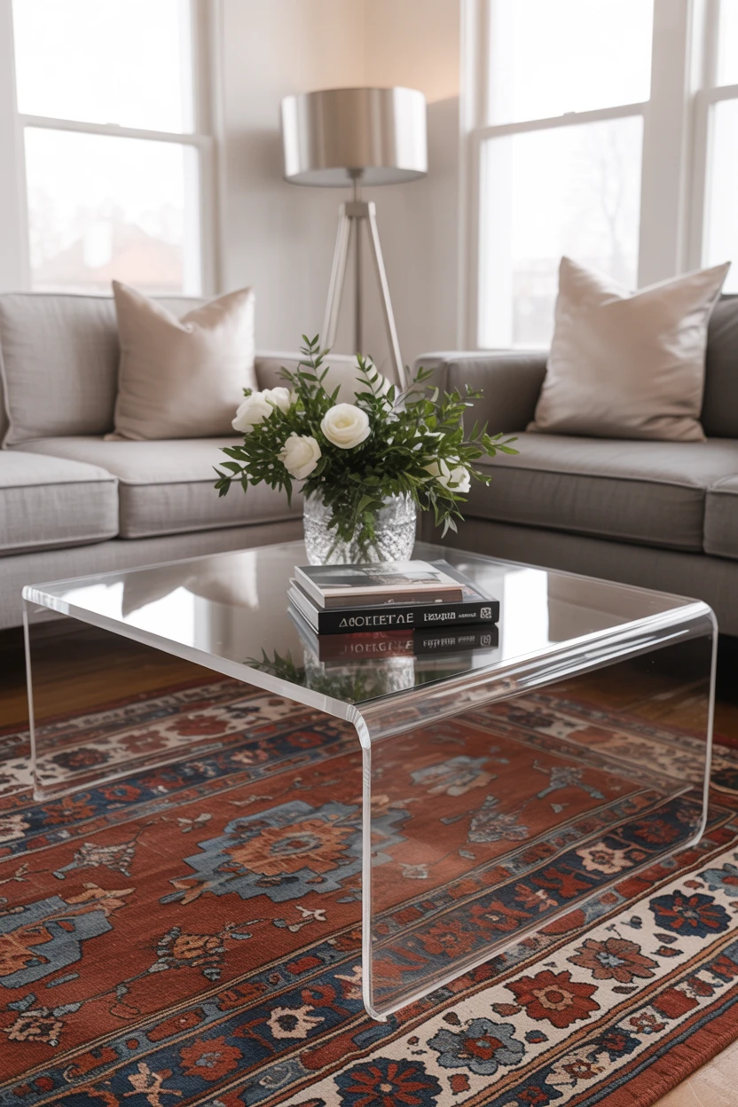 Use See-Through Furniture Pieces