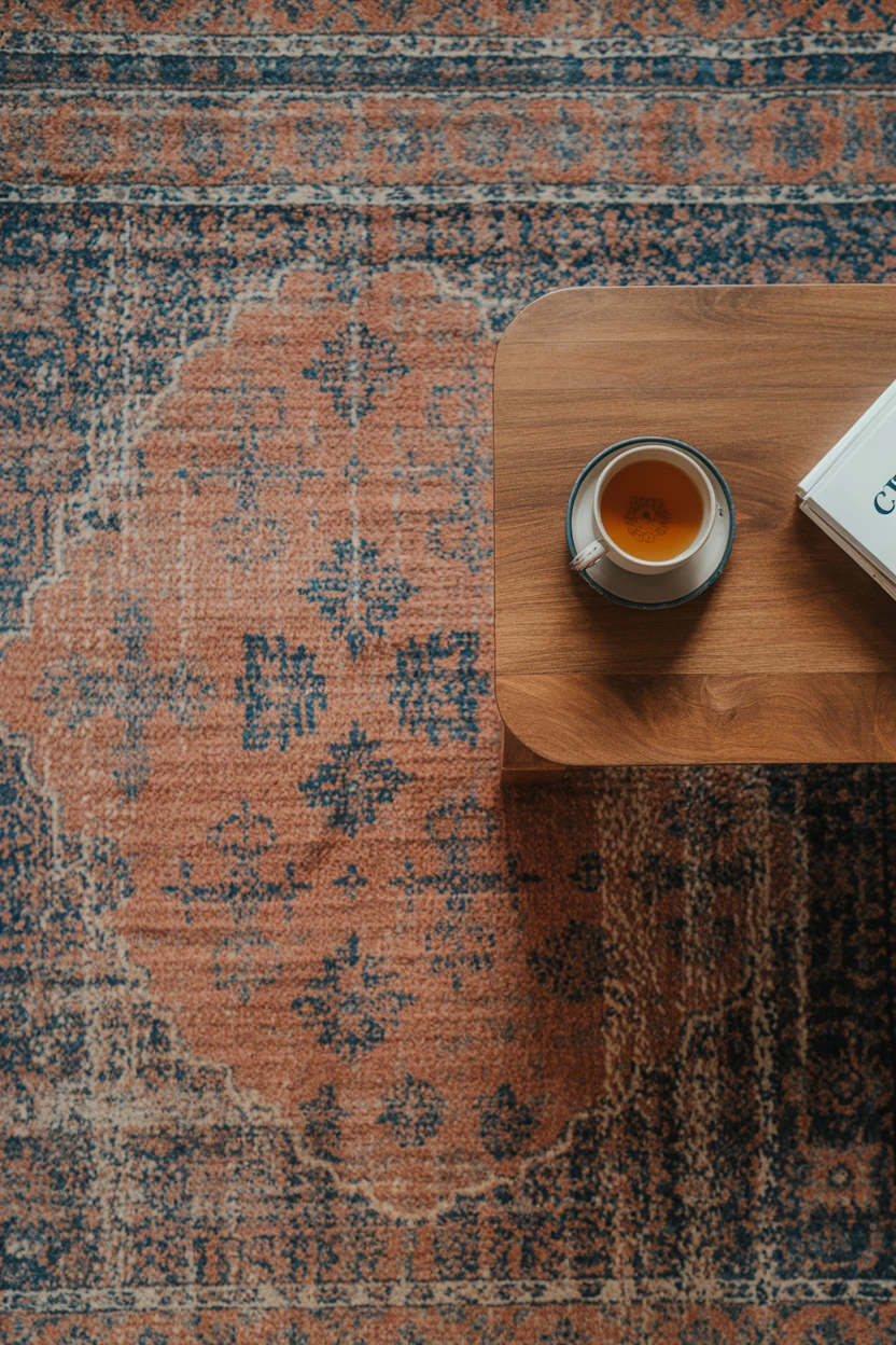 Anchor the Room with a Statement Rug