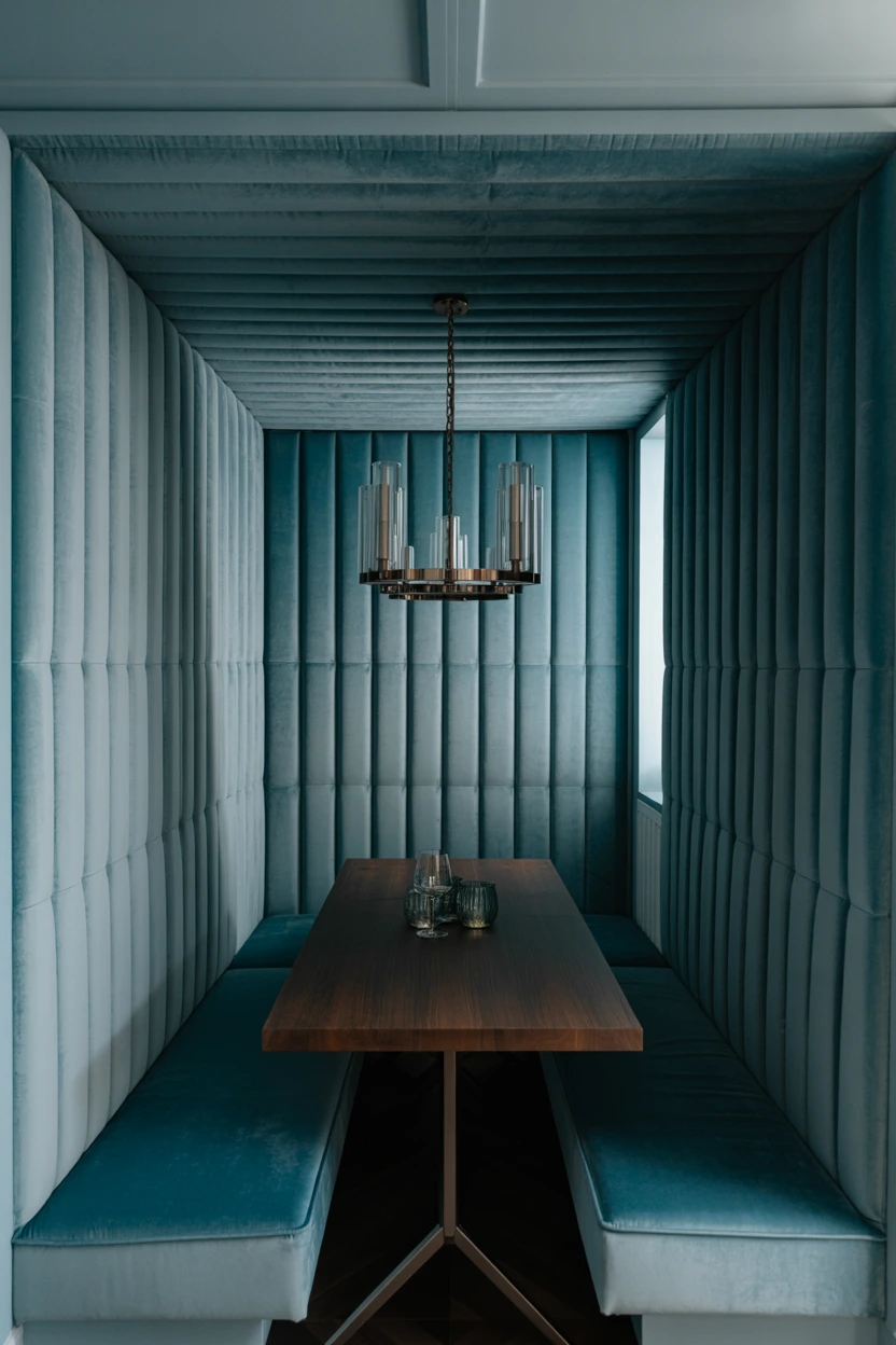 High-Back Banquette for a Dramatic Statement