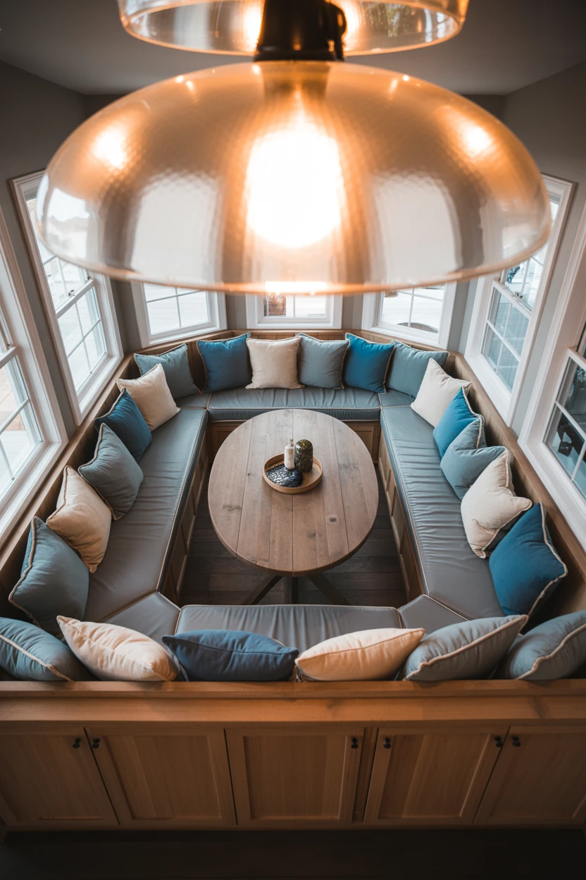 U-Shaped Nook for Maximum Conversational Seating