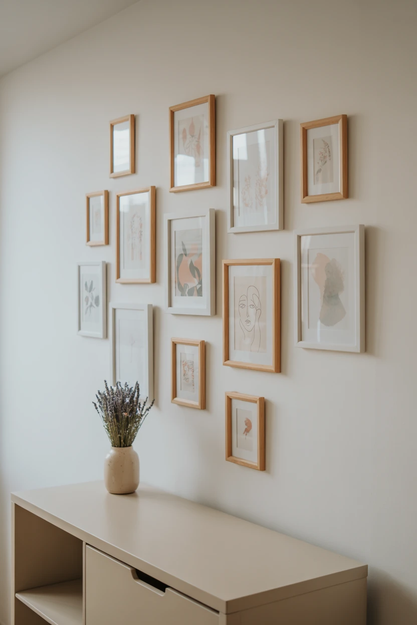 Gallery Wall of Dainty Art