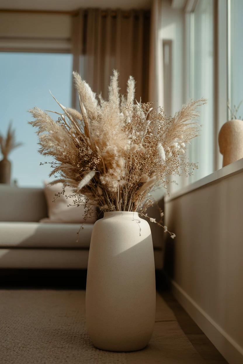 Pampas Grass and Dried Florals
