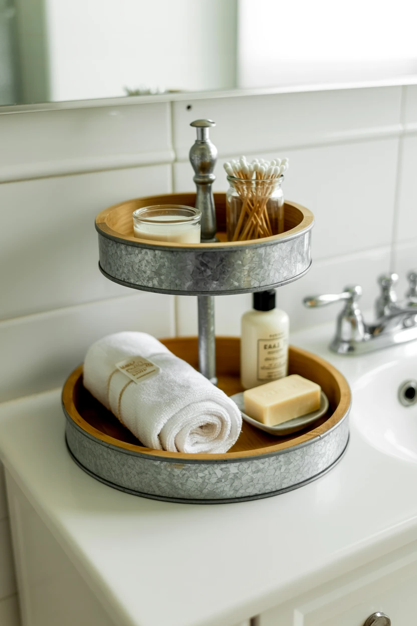 Tiered Tray for Countertop Organization