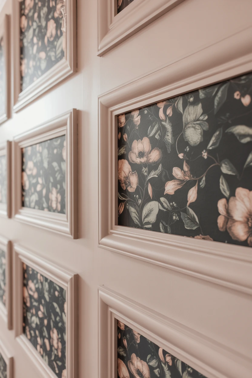 Frame Wallpaper Inside Picture Frame Molding