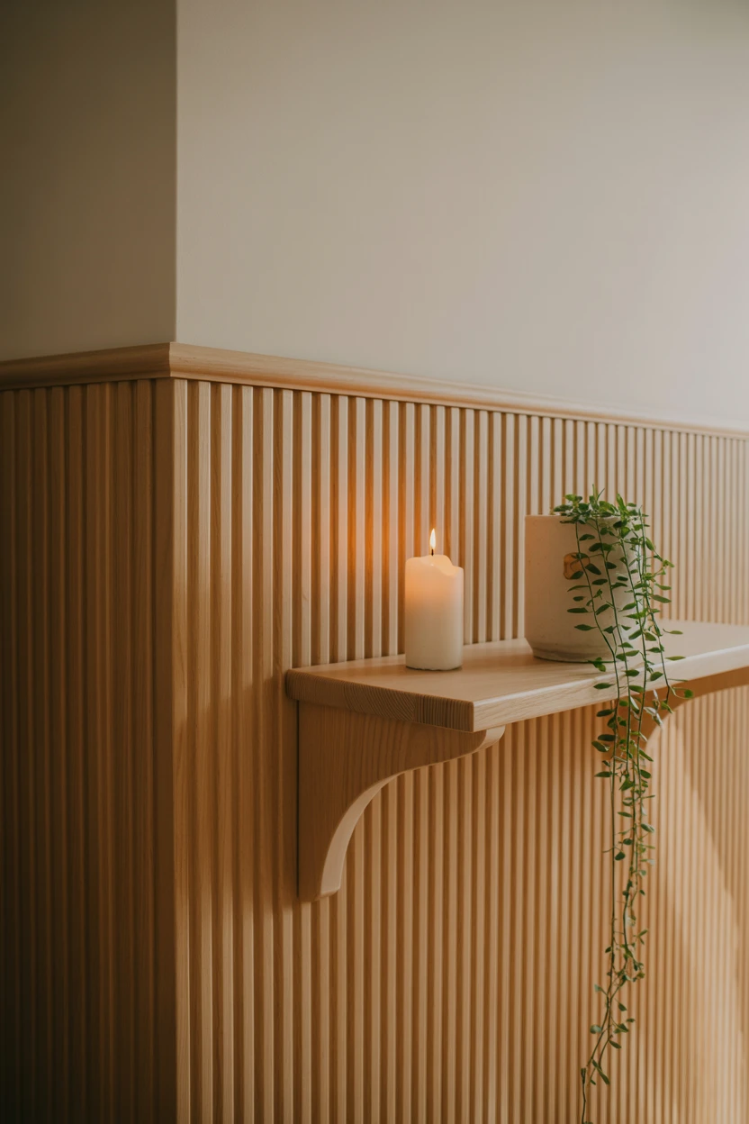 Introduce Warmth with Fluted Wood Panels
